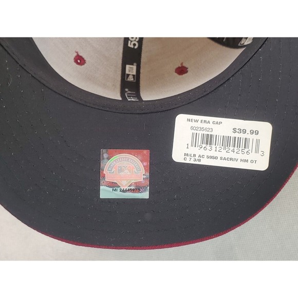 Sacramento River Cats New Era 59Fifty Fitted Hat Size 7 3/8 Red New! - Picture 9 of 12